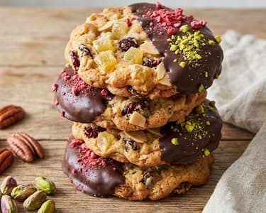 Christmas Moroccan Cookies with Pineapple and Pecans