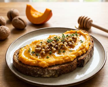 Roasted Pumpkin Spread with Feta Cheese and Walnuts