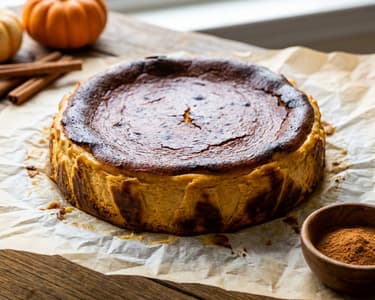 Basque Pumpkin Cheesecake