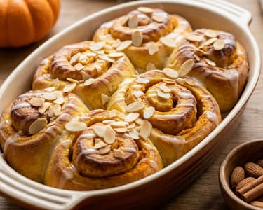 Pumpkin yeast rolls