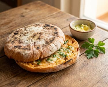 Bolo de caco (Portuguese sweet potato bread)