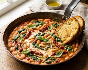 Creamy "Marry Me" Beans with Sun-Dried Tomatoes