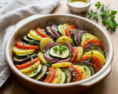 Ikarian Style Briam (Baked Vegetables)