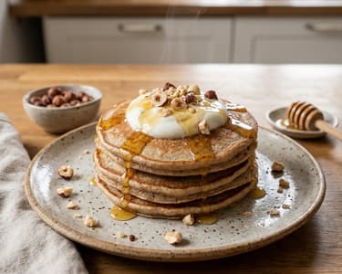 Banana and Whole Spelt Flour Pancakes