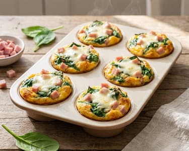 Egg and Mozzarella Muffins | Quick and Healthy Breakfast
