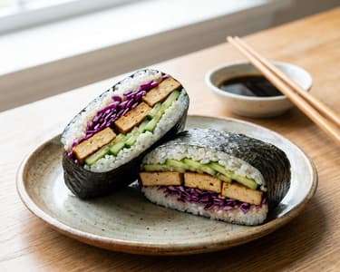 Onigirazu with Tofu