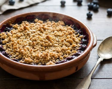 Blueberry and Oat Crumble