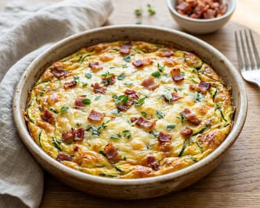 Frittata cu dovlecei și brânză