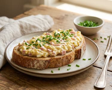 Egg Paste with Ham | Quick and Creamy Snack