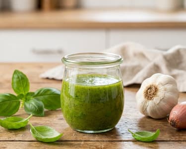 Vinaigrette de busuioc proaspăt