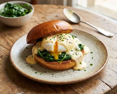 Florentine Eggs in Multigrain Bun