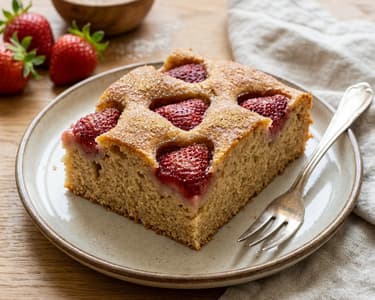 Strawberry Traybake