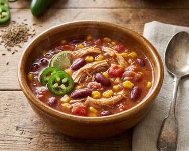 Mexican Chicken and Bean Soup