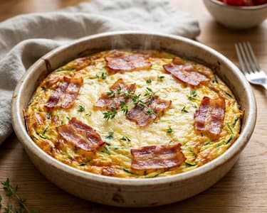 Frittata cu dovlecei și brânză edam