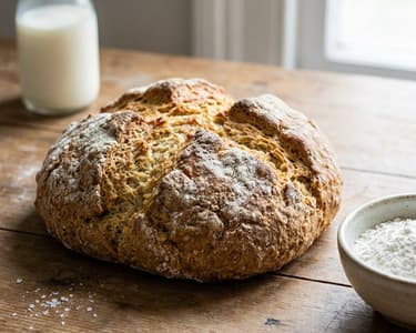 Pâine irlandeză cu bicarbonat de sodiu (Soda Bread)