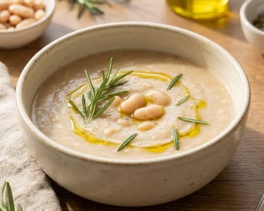 Creamy White Bean Soup with Rosemary