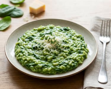 Creamy Spinach Risotto, Italian Style