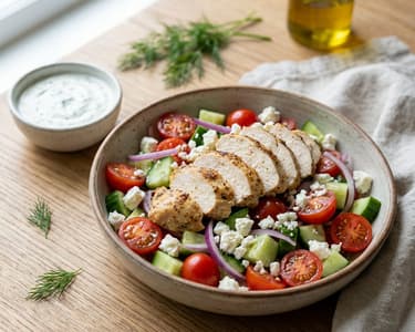 Greek Salad with Chicken