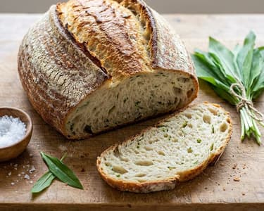 Sourdough Bread with Wild Garlic