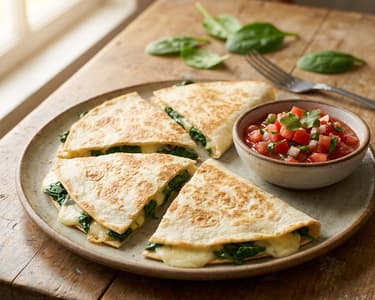 Baked Quesadilla with Fresh Tomato Salsa