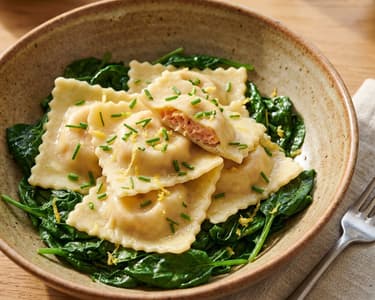 Homemade Stuffed Pasta with Salmon and Ricotta