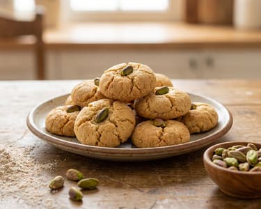 Arabian Butter and Pistachio Cookies