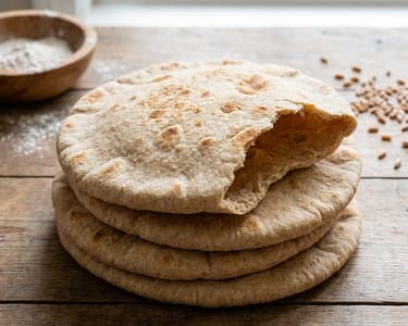 Homemade Whole Wheat Pita
