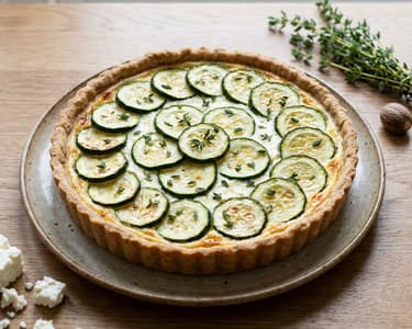 Zucchini and Feta Cheese Tart