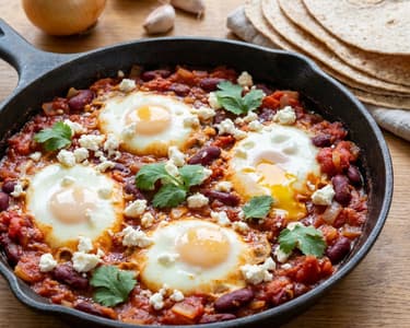 Ouă mexicane Huevos Rancheros