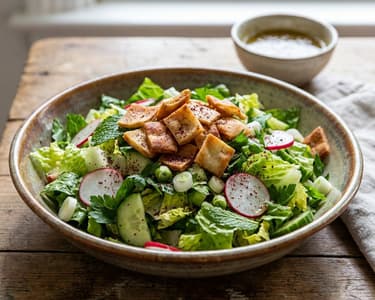 Lebanese Vegetable Salad (Fattoush)