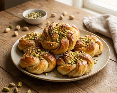 Noduri cu cardamom și fistic