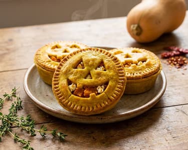 Halloween Pies with Pumpkin and Feta