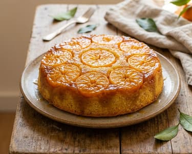 Upside-down tangerine cake