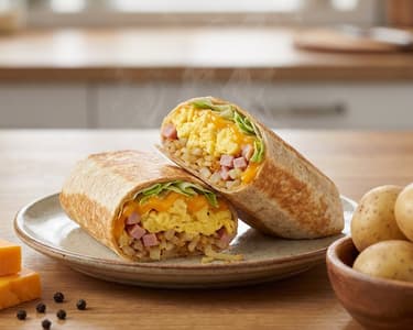 Potato and Cheddar Burrito