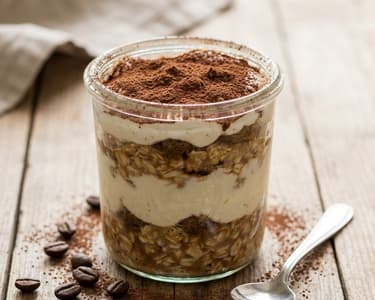 Overnight Tiramisu Oatmeal