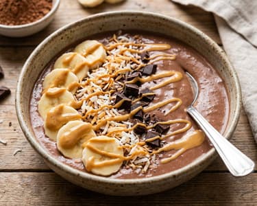 Cocoa and Banana Smoothie Bowl