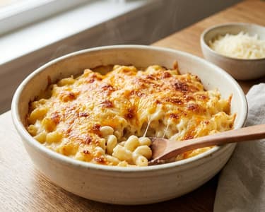 Mac and Cheese cu trei feluri de brânză