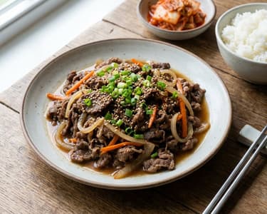 Vită în stil coreean (Bulgogi)