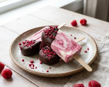 Raspberry Cheesecake Popsicles | Refreshing Dessert