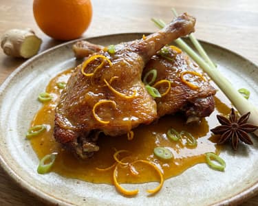 Rață în sos de portocale