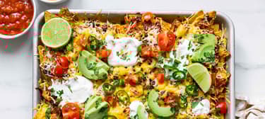 Nachos la cuptor cu carne tocată de vită