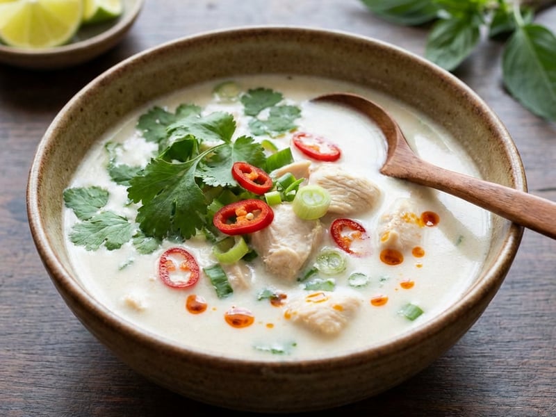Chicken Soup with Coconut Milk