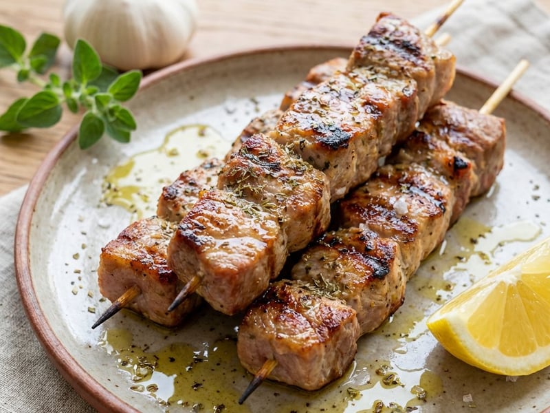 Grilled Pork Souvlaki