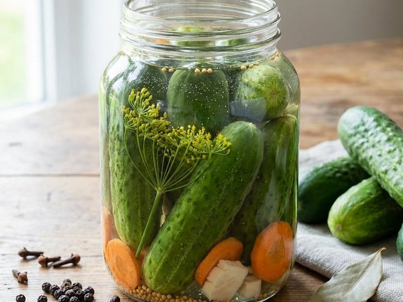 Crispy Pickled Cucumbers