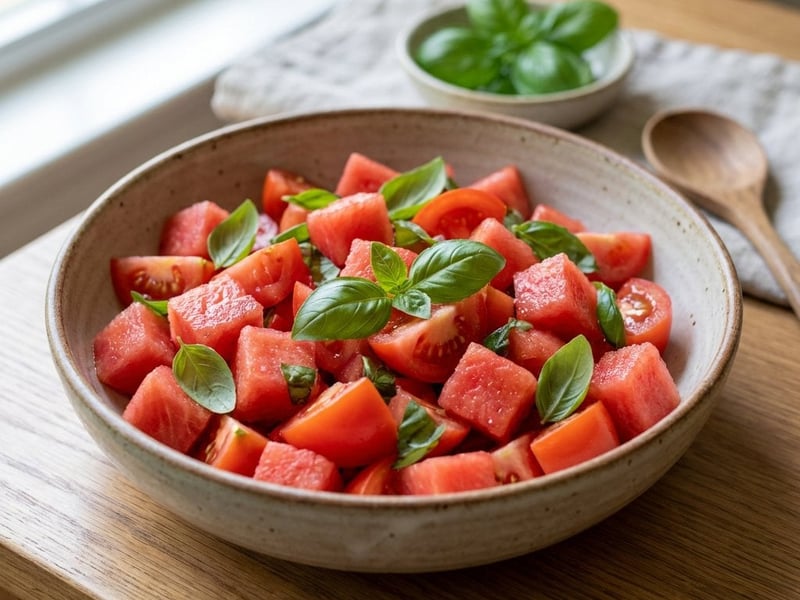 Tomato and Watermelon Salad