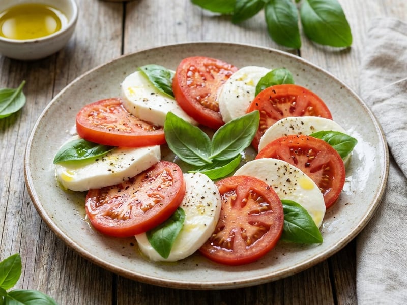 Salată Caprese | Aperitiv Italian Autentic