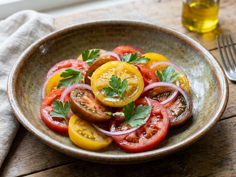 Salată de roșii colorate