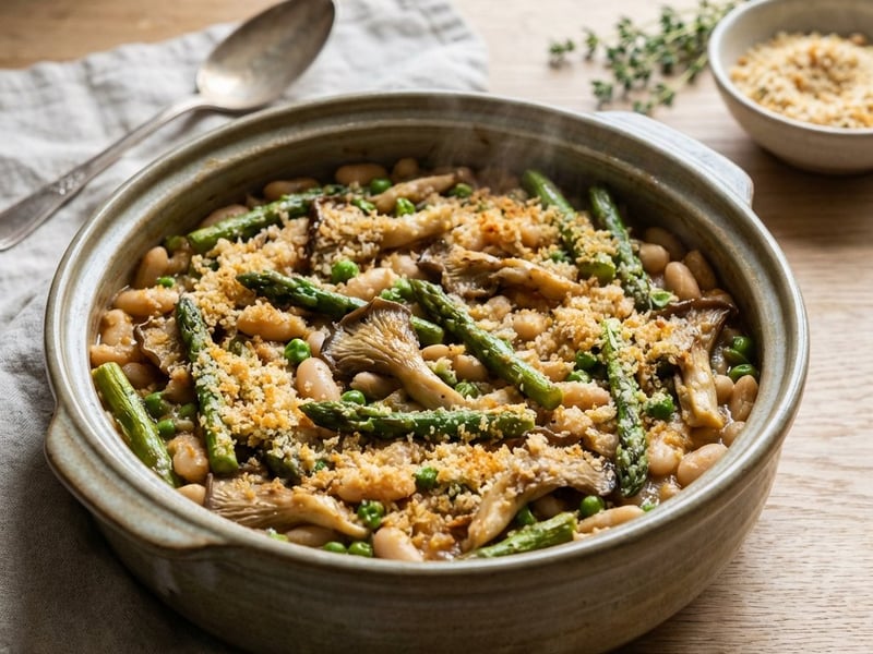 Vegetable Cassoulet with Asparagus and White Beans