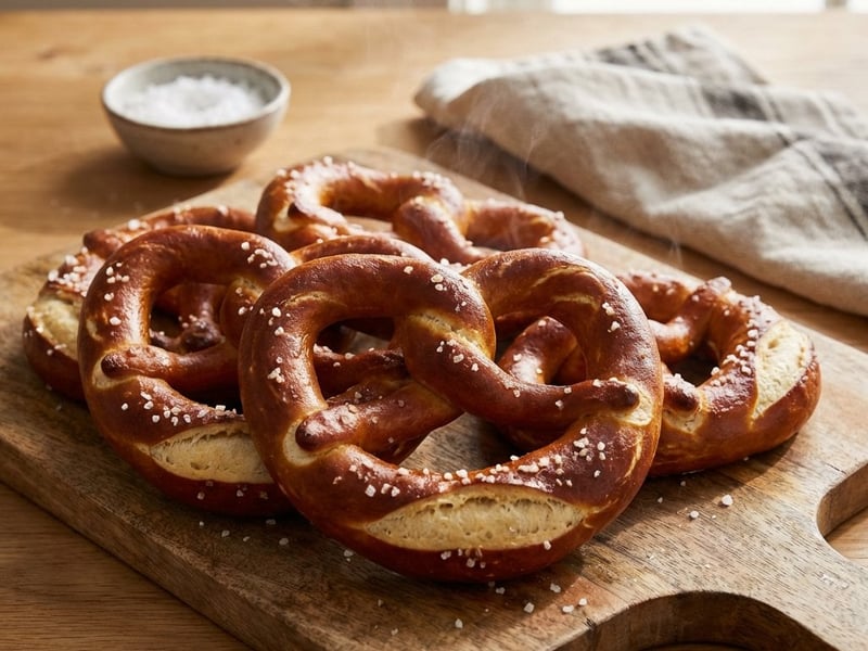 Covrigi bavarezi făcuți în casă (Pretzels)