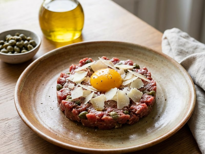 Tartar de vită piemontez | Aperitiv de lux gata în 15 min